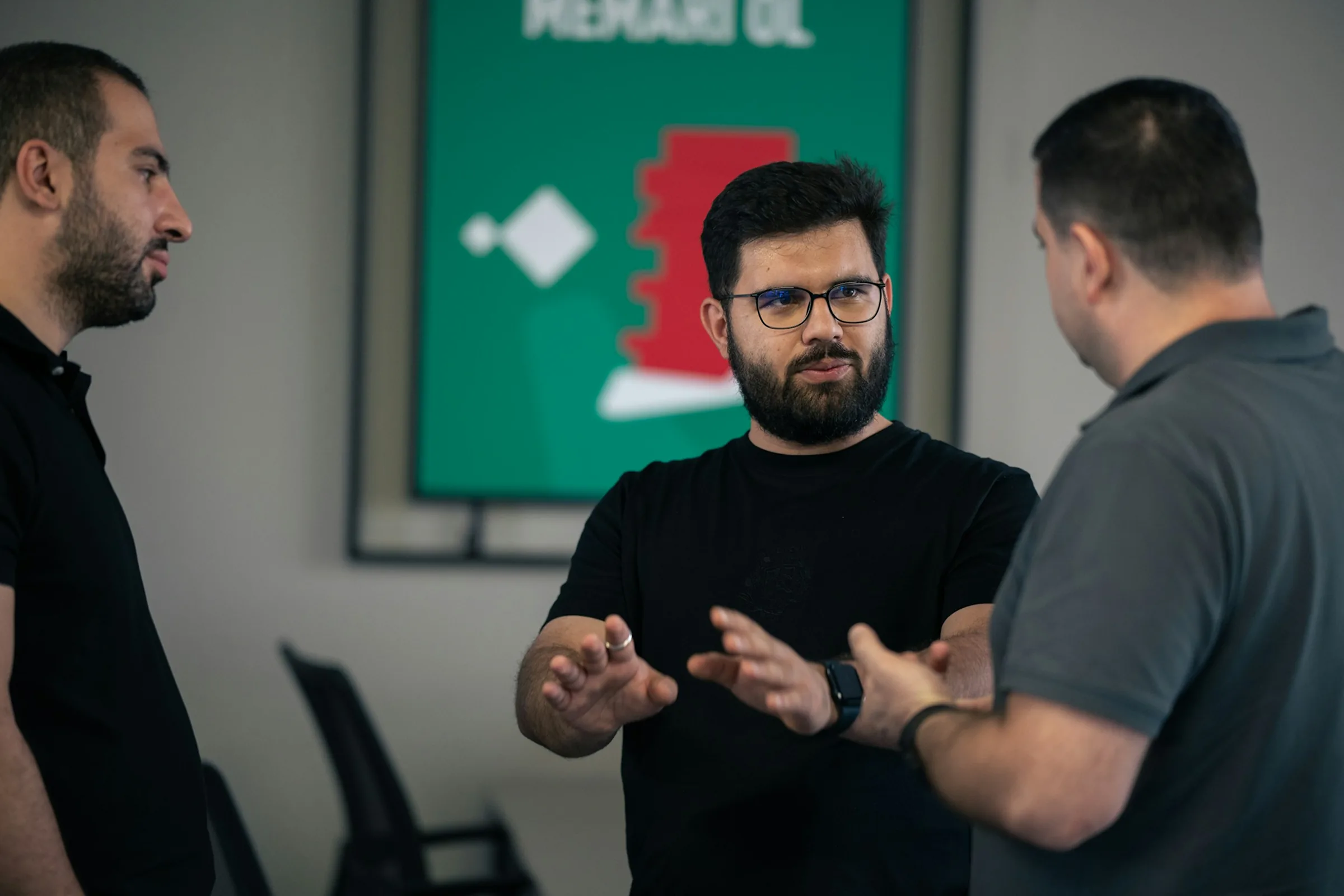 Security analyst assisting a colleague