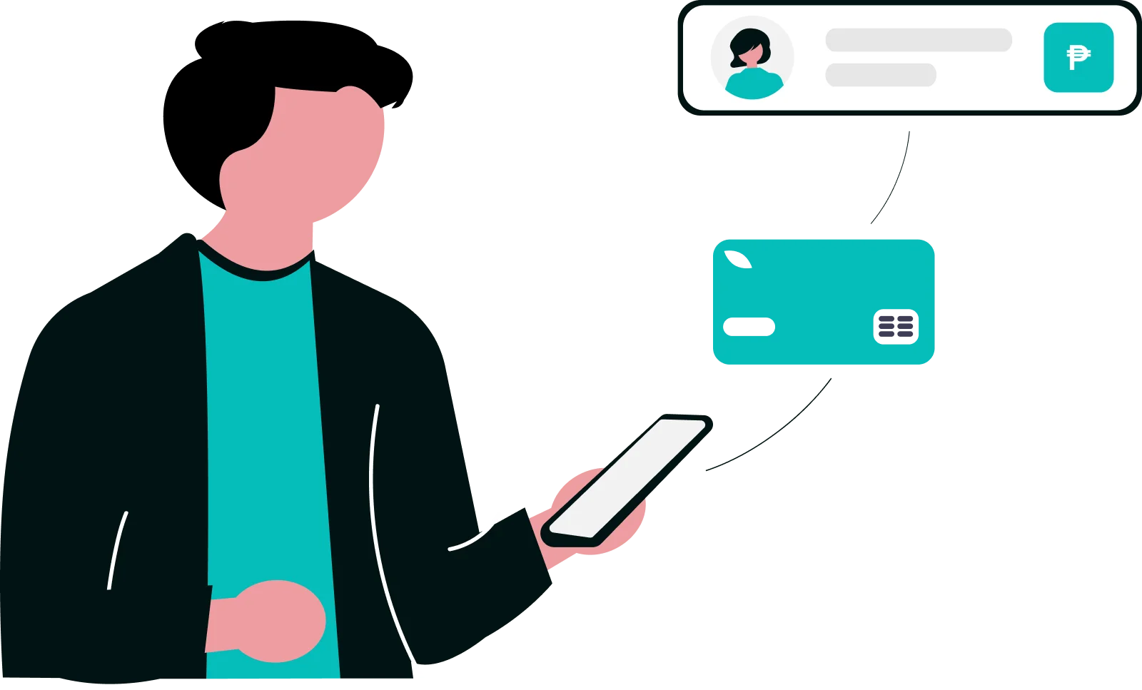 E-wallet platform illustration